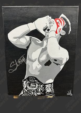 Sting firmó 11x14 Arte en lienzo pintado a mano