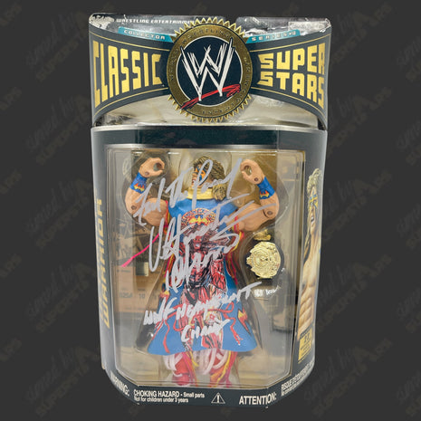 Ultimate Warrior signed WWE Jakks Classic Superstars Action Figure (w/ PSA)