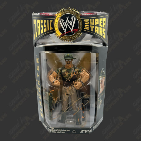 Sgt Slaughter signed WWE Jakks Classic Superstars Action Figure