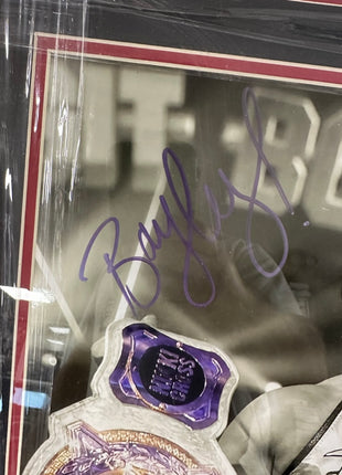Bayley & Sasha Banks dual signed Framed Plaque (w/ PSA)