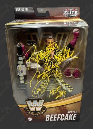Brutus Beefcake signed WWE Elite Legends Series 10 Action Figure