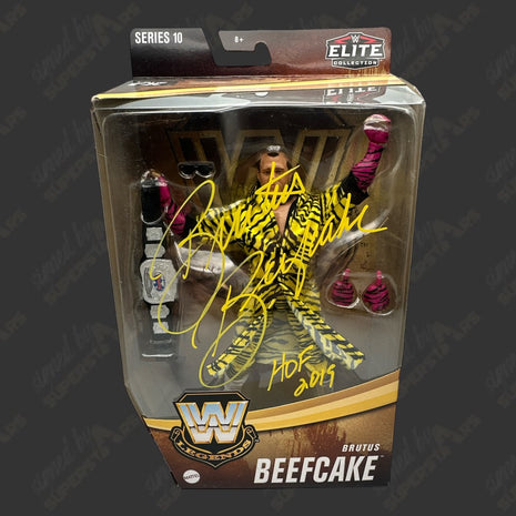 Brutus Beefcake signed WWE Elite Legends Series 10 Action Figure