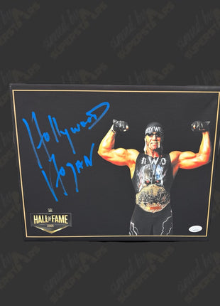 Hollywood Hogan signed 11x14 Printed Canvas (w/ JSA)
