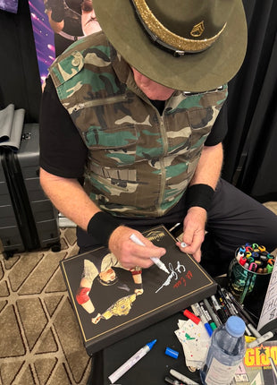 Sgt Slaughter signed 11x14 Printed Canvas