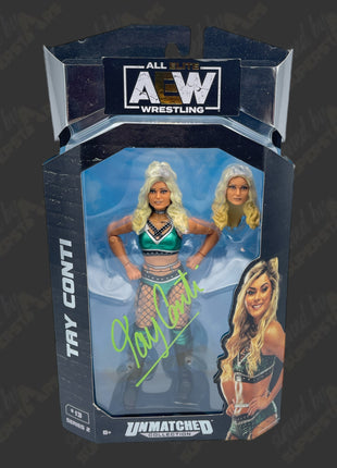 Tay Conti signed AEW Unmatched Series 2 Action Figure