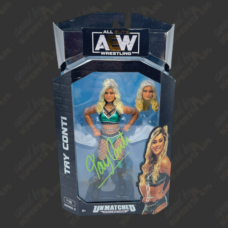 Tay Conti signed AEW Unmatched Series 2 Action Figure