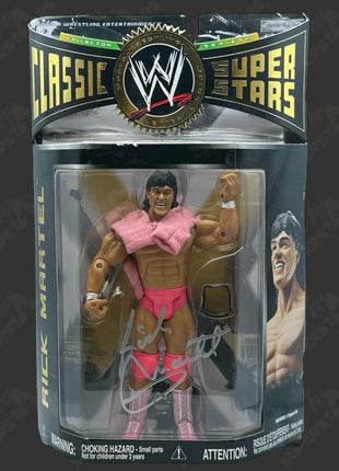 Rick Martel signed WWE Jakks Classic Superstars Action Figure