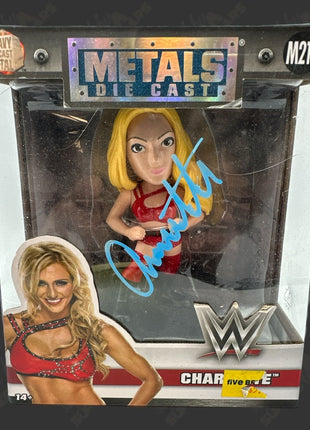 Charlotte signed WWE Metal Die Cast Figure