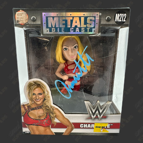 Charlotte signed WWE Metal Die Cast Figure