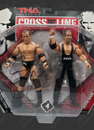 Eric Young signed TNA Cross the Line Action Figure 2pack