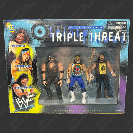 Mick Foley signed WWF Triple Threat Action Figure