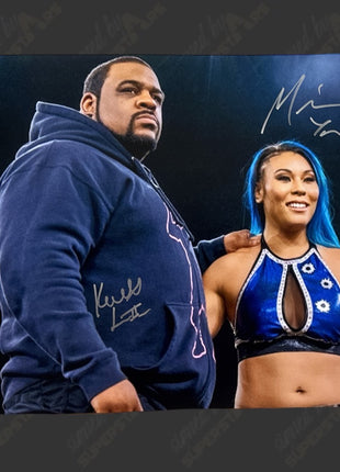 Keith Lee & Mia Yim dual signed 16x20 Photo