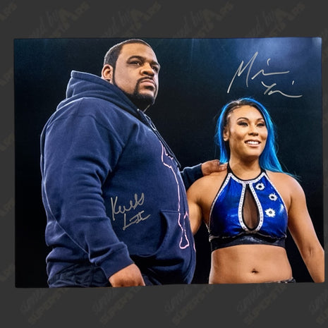 Keith Lee & Mia Yim dual signed 16x20 Photo