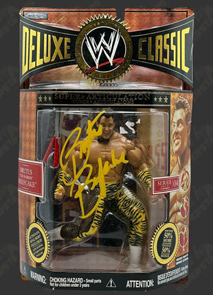 Brutus Beekcake signed WWE Jakks Deluxe Classic Superstars Action Figure