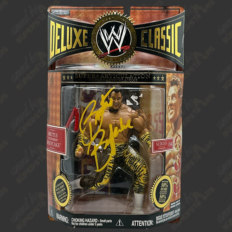 Brutus Beekcake signed WWE Jakks Deluxe Classic Superstars Action Figure