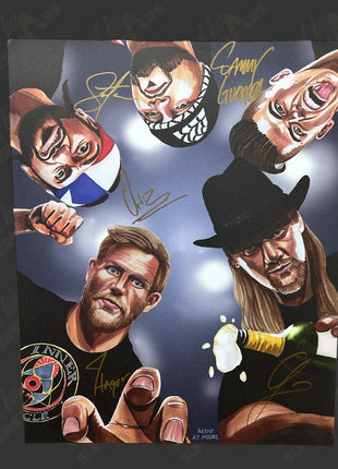 Sammy Guevara, Ortiz, Santana, Jake Hager & Chris Jericho multi-signed 16x20 Photo
