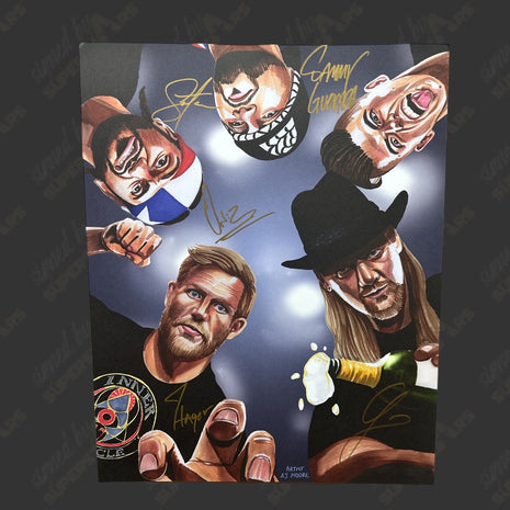 Sammy Guevara, Ortiz, Santana, Jake Hager & Chris Jericho multi-signed 16x20 Photo