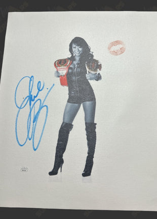 Gail Kim signed & kissed 16x20 Canvas (w/ JSA)