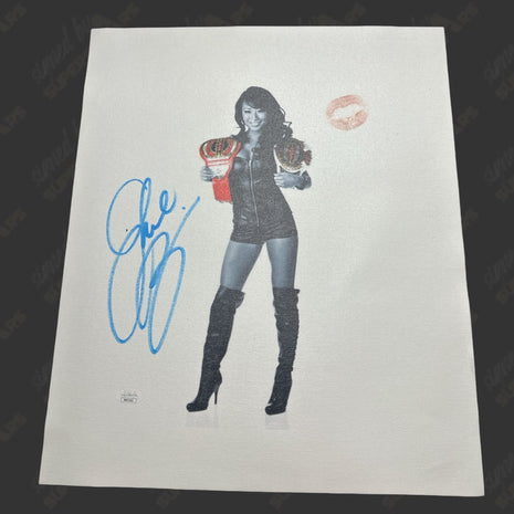 Gail Kim signed & kissed 16x20 Canvas (w/ JSA)