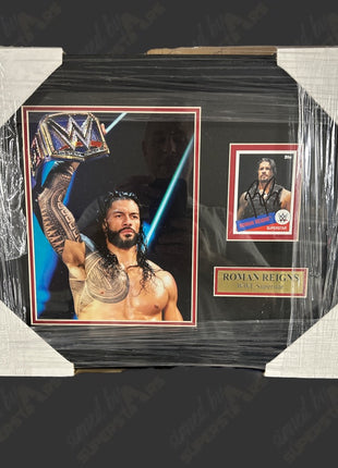 Roman Reigns signed Framed Plaque