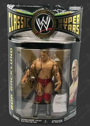 Bob Backlund signed WWE Jakks Classic Superstars Action Figure