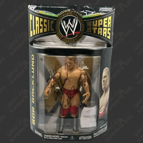 Bob Backlund signed WWE Jakks Classic Superstars Action Figure