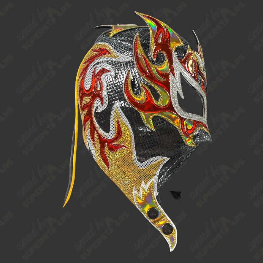 Aew Rams Mask Rey Fenix signed Ring Worn AEW Mask – Signed By Superstars