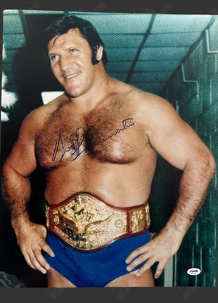 Bruno Sammartino signed 16x20 Photo (w/ PSA)
