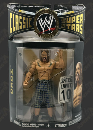 Droz signed WWE Jakks Classic Superstars Action Figure