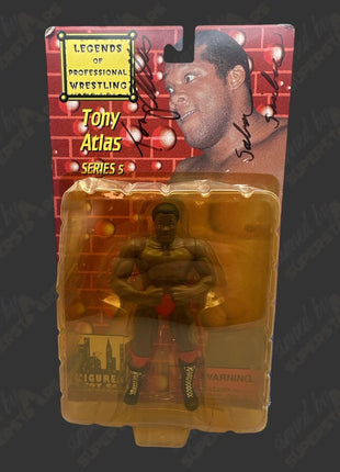 Tony Atlas signed Legends of Wrestling Series 5 Action Figure