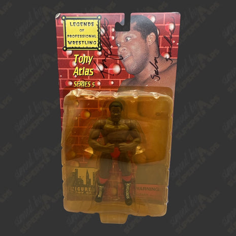 Tony Atlas signed Legends of Wrestling Series 5 Action Figure