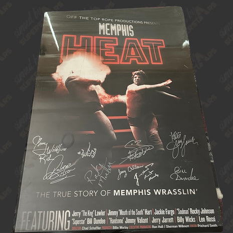 Multi-signed Memphis Heat 28x41 Promotional Poster