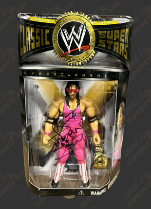 Bret Hart signed WWE Classic Superstars Action Figure
