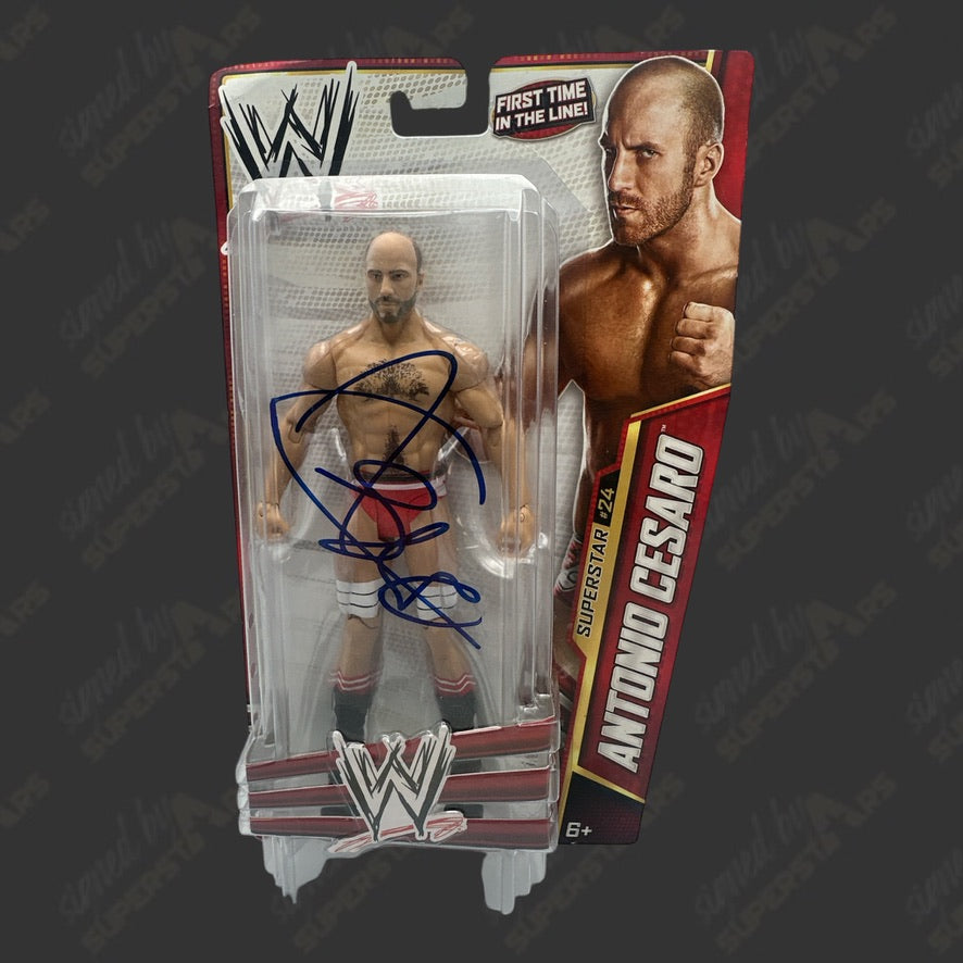 Antonio Cesaro signed WWE Action Figure – Signed By Superstars