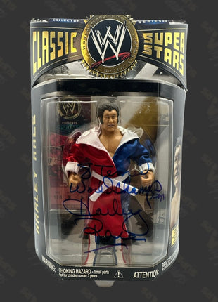 Harley Race signed WWE Jakks Classic Superstars Action Figure