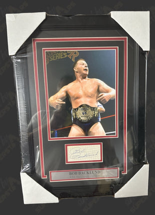 Bob Backlund signed Framed Plaque