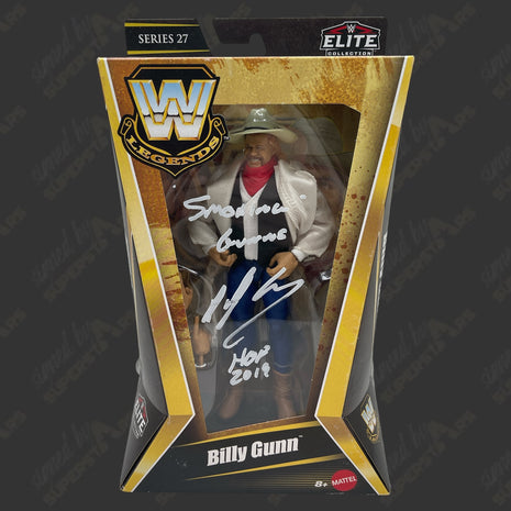 Billy Gunn signed WWE Elite Series 27 Action Figure (w/ Protector)