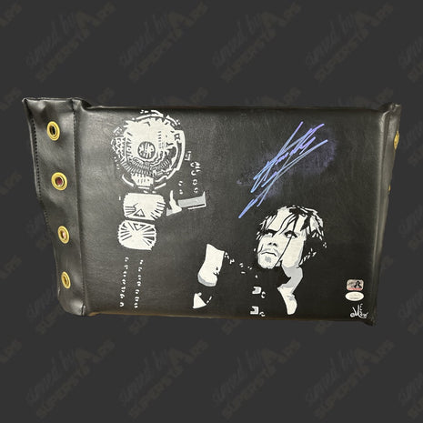 Undertaker signed Hand Painted Art Turnbuckle Pad (w/ JSA)