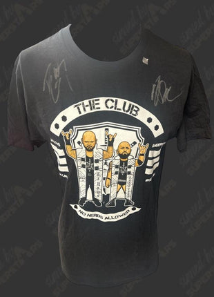 Karl Anderson & Luke Gallows dual signed T-Shirt (Size: M)