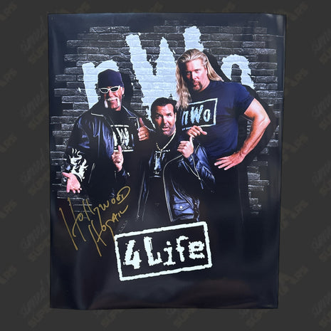 Fotografía firmada de Hollywood Hogan de 16 x 20