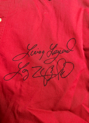 Larry Zbyszko signed ring worn WCW Nitro Button Shirt