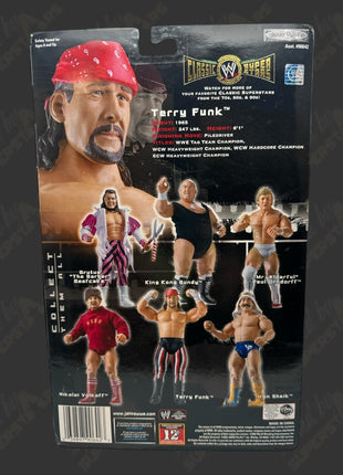 Terry Funk signed WWE Jakks Classic Superstars Action Figure
