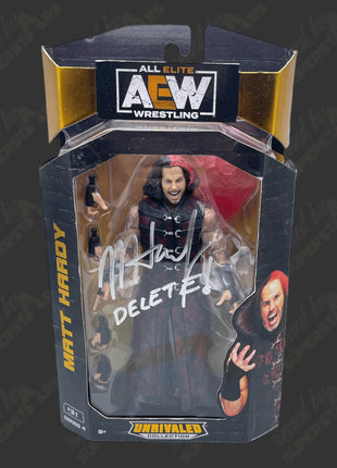 Matt Hardy signed AEW Unrivaled Series 4 Action Figure