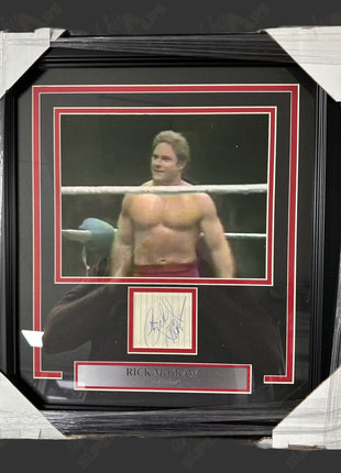 Rick McGraw signed Framed Plaque