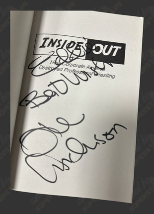 Ole Anderson signed Inside Out Book (To Eddie)