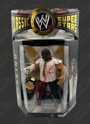 Mankind signed WWE Jakks Classic Superstars Action Figure