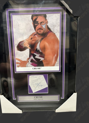 Crush signed 16x21 Framed Plaque