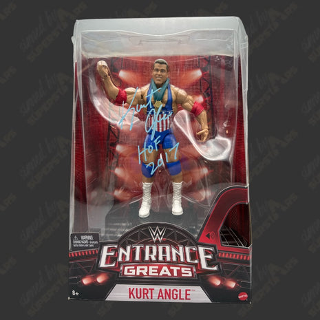 Kurt Angle signed WWE Entrance Greats Action Figure