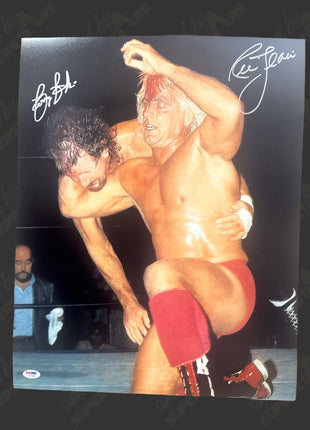 Terry Funk & Ric Flair dual signed 16x20 Photo (w/ PSA)