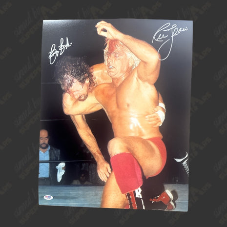 Terry Funk & Ric Flair dual signed 16x20 Photo (w/ PSA)